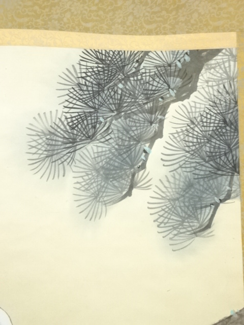 道具 ] - 道具 夢影筆 松鶴亀図 肉筆絹本掛軸 | ネットショップ圭